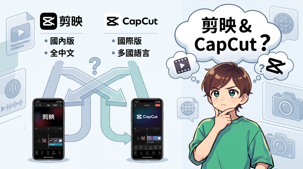 剪映 與 CapCut 是不同的軟體? 剪映與CapCut差異比較