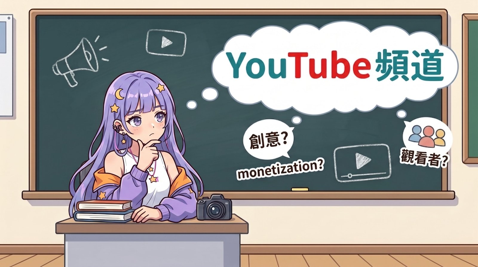 建立 YouTube 頻道的初期規劃與定位思考概念圖