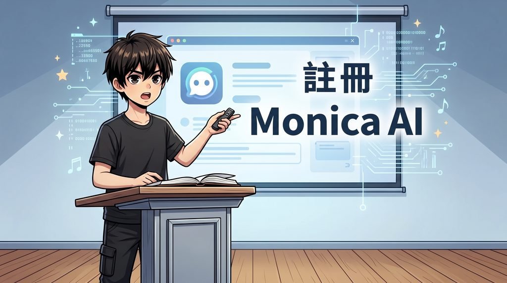 Monica AI 電腦版免費註冊教學插圖：帳號登入、Windows桌面版安裝與工作站設定